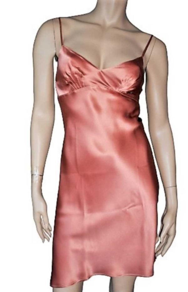 'Marjolaine' Combinette 100% soie, rose Argile, 'Soie Unie'