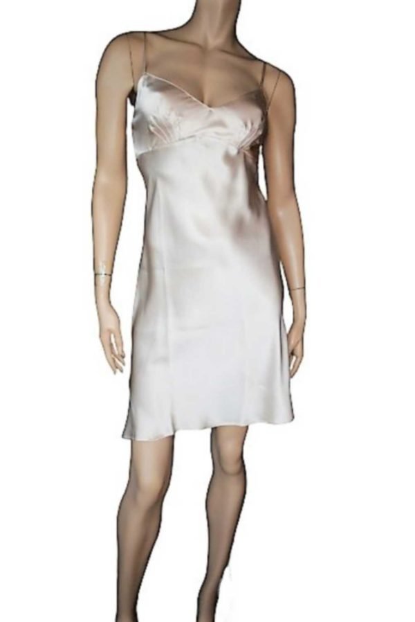'Marjolaine' Combinette 100% soie, beige Sable, 'Soie Unie' - Image 9