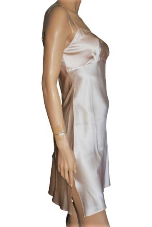 'Marjolaine' Combinette 100% soie, beige Sable, 'Soie Unie' - Image 5