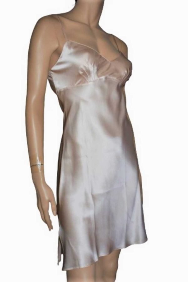 'Marjolaine' Combinette 100% soie, beige Sable, 'Soie Unie'