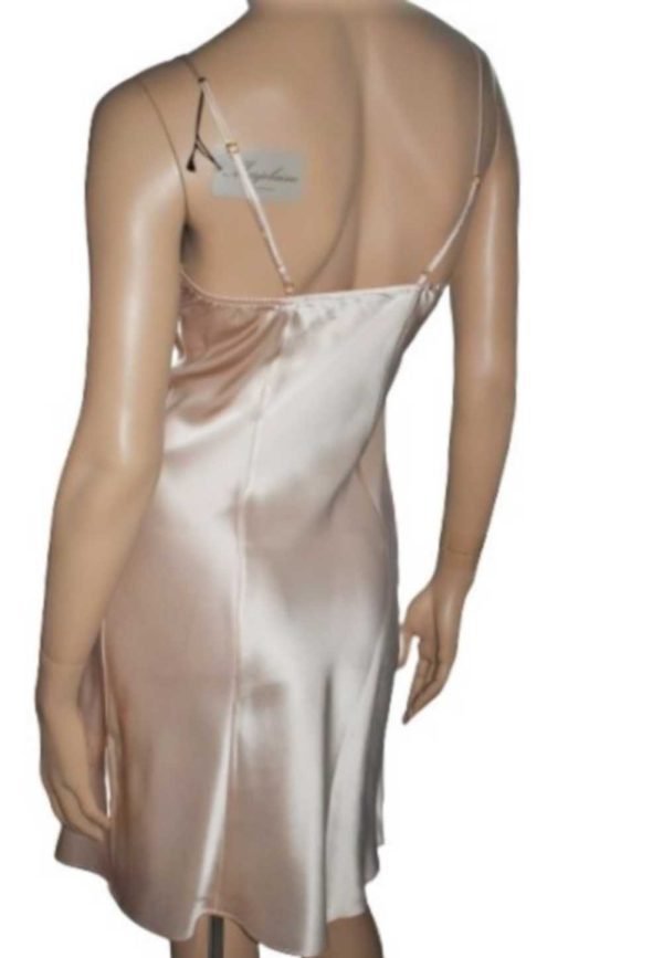 'Marjolaine' Combinette 100% soie, beige Sable, 'Soie Unie' - Image 4