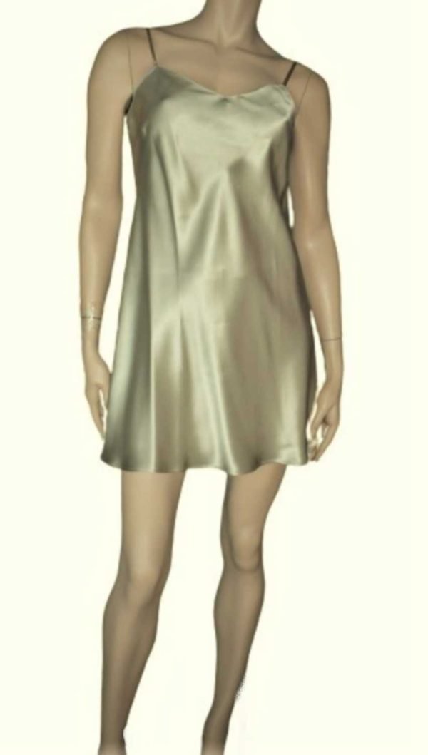 'Marjolaine' Combinette 100% soie, bronze Sésame, 'Soie Unie' - Image 7