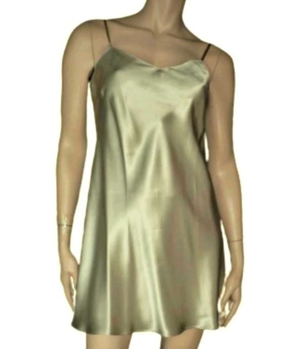 'Marjolaine' Combinette 100% soie, bronze Sésame, 'Soie Unie' - Image 3