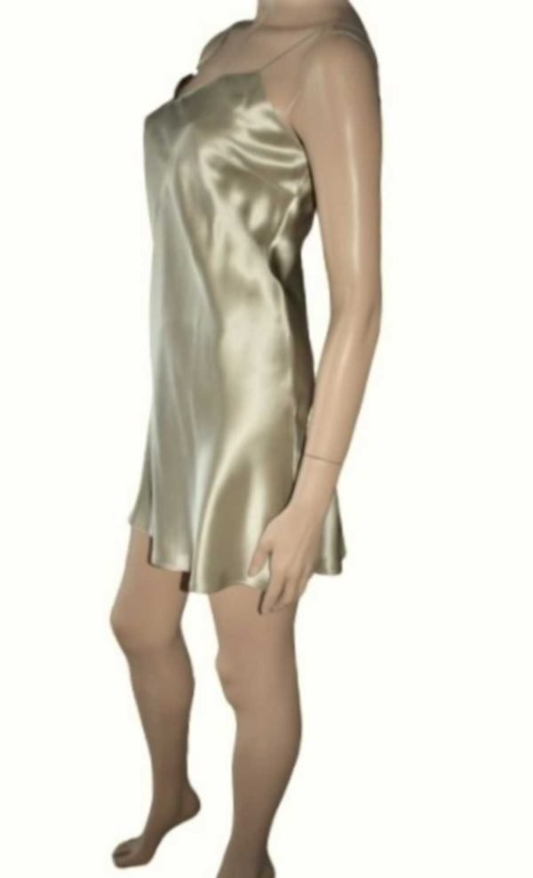 'Marjolaine' Combinette 100% soie, bronze Sésame, 'Soie Unie' - Image 9