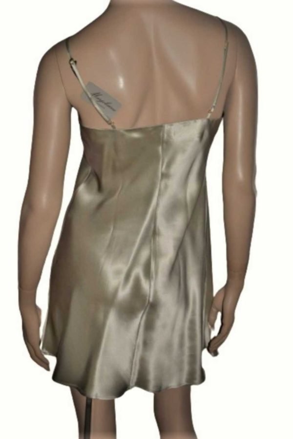 'Marjolaine' Combinette 100% soie, bronze Sésame, 'Soie Unie' - Image 10