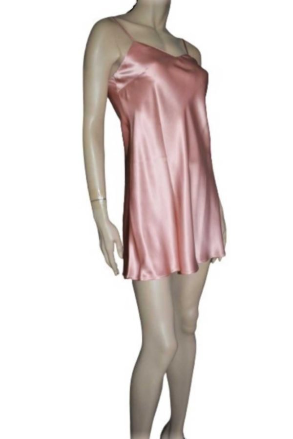 'Marjolaine' Combinette 100% soie, rose Fleur, 'Soie Unie' – Image 7