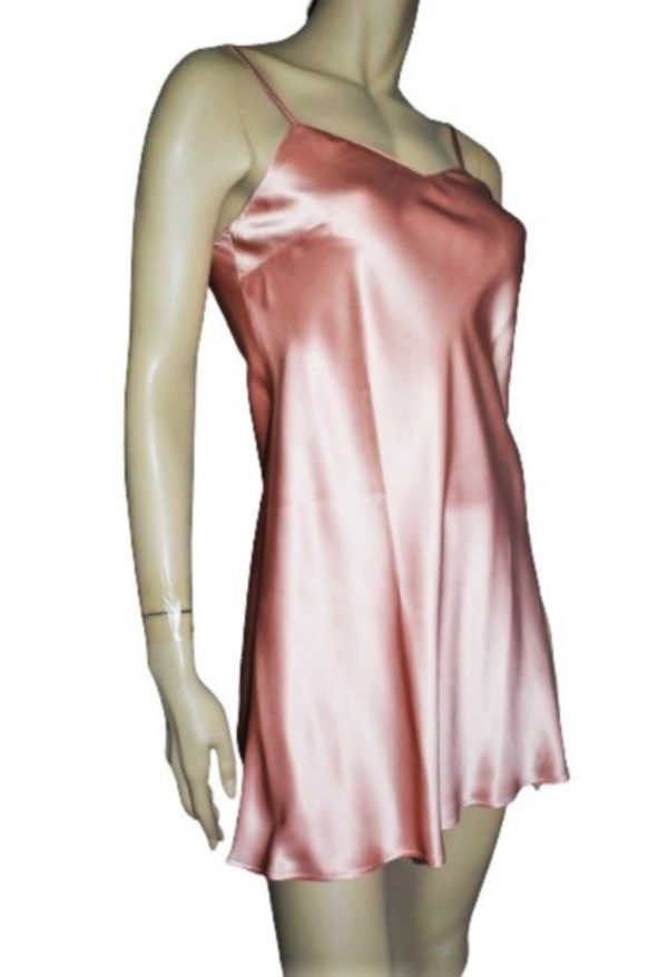 'Marjolaine' Combinette 100% soie, rose Fleur, 'Soie Unie'