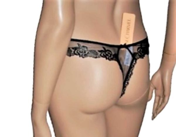 'Lise Charmel' String, polyester & dentelle, Noir, 'acc0068'