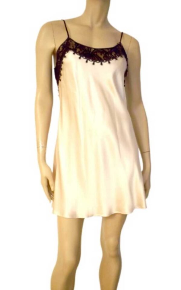 'Marjolaine' Combinette, 100% soie, Beige, 'Faustine' - Image 5