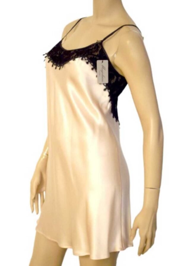 'Marjolaine' Combinette, 100% soie, Beige, 'Faustine'