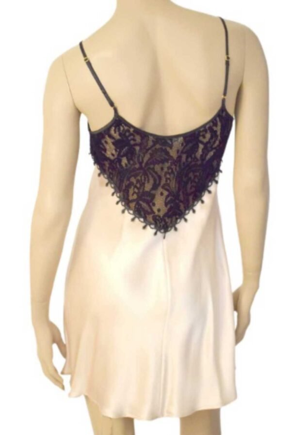 'Marjolaine' Combinette, 100% soie, Beige, 'Faustine' - Image 2
