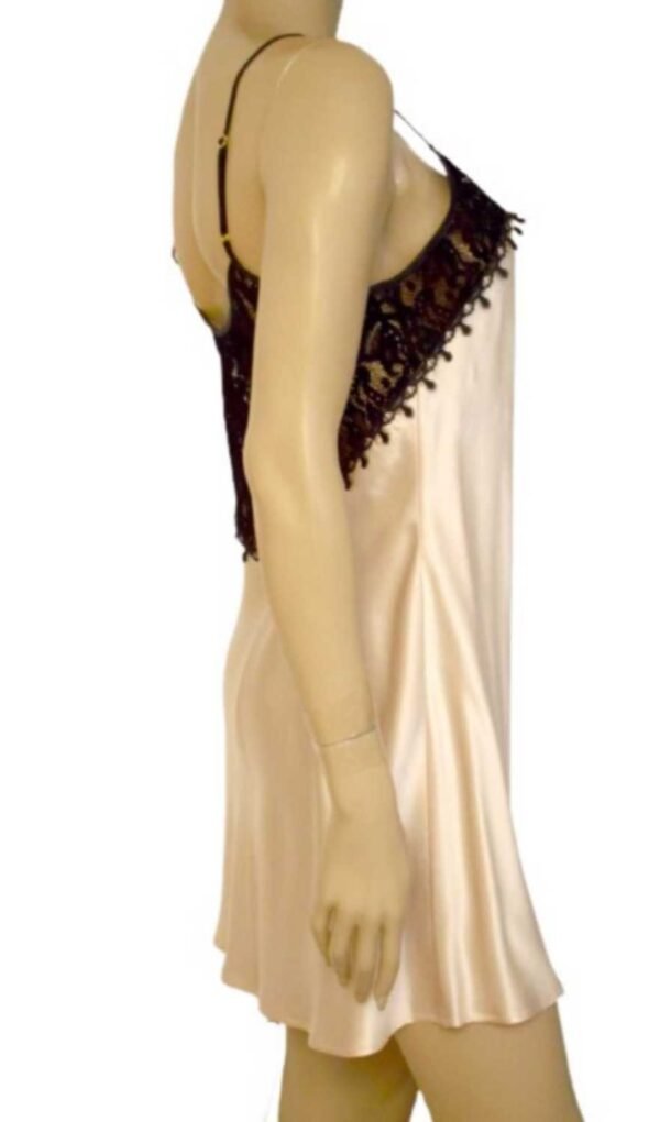 'Marjolaine' Combinette, 100% soie, Beige, 'Faustine' - Image 4