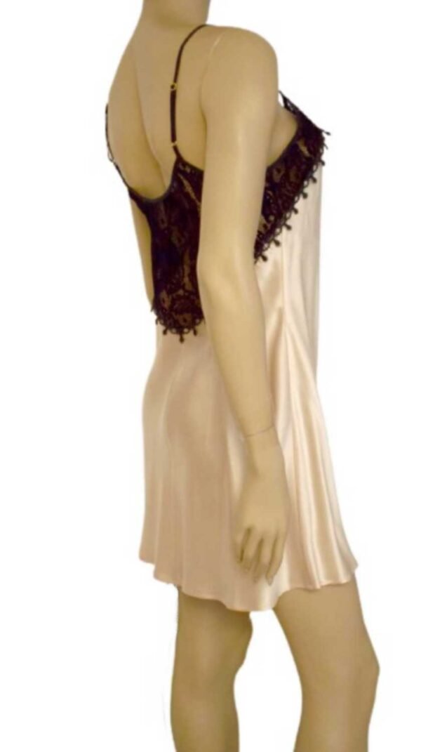 'Marjolaine' Combinette, 100% soie, Beige, 'Faustine' - Image 8