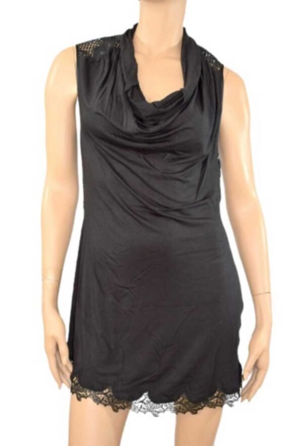 'Marjolaine' Nuisette Courte 95% Viscose, Noir, 'Avantage'