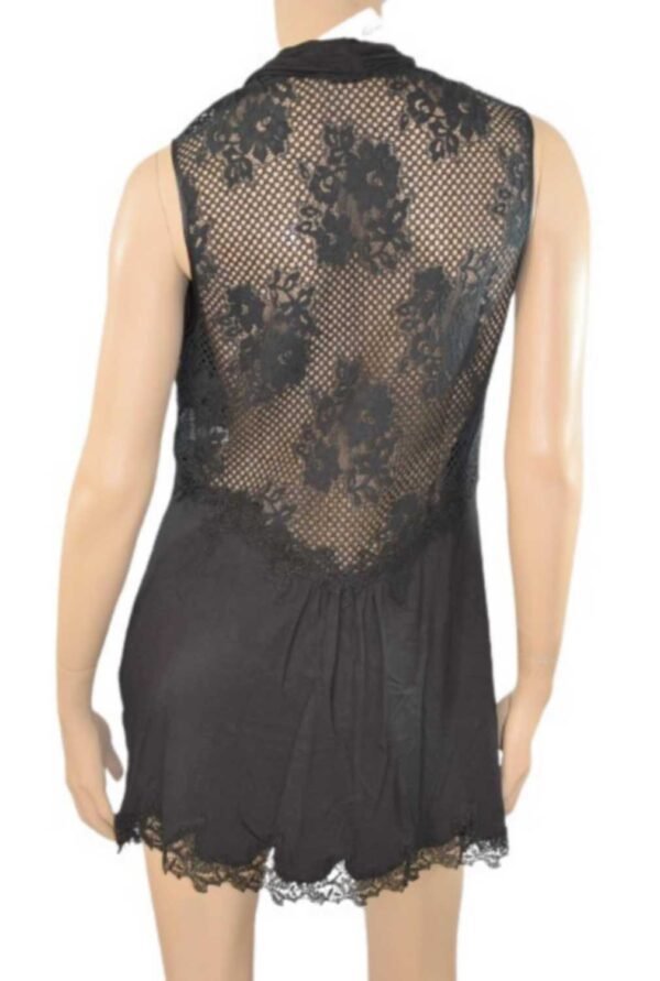 'Marjolaine' Nuisette Courte 95% Viscose, Noir, 'Avantage' - Image 2