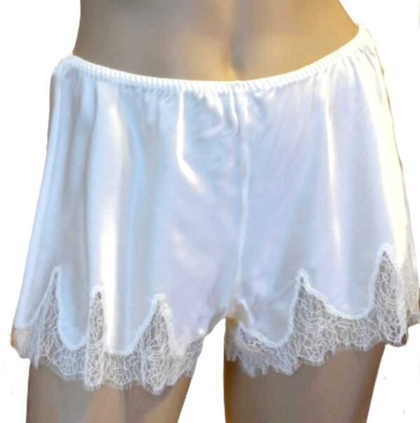 'Marjolaine' Culotte 100%  soie & dentelle, Naturel, 'Themis'