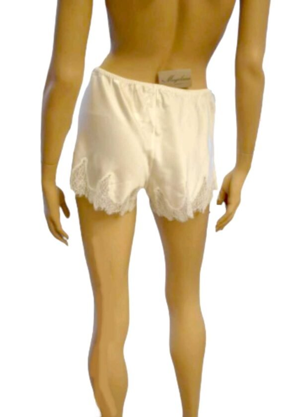 'Marjolaine' Culotte 100%  soie & dentelle, Naturel, 'Themis' – Image 6