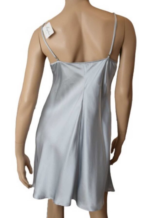 'Marjolaine' Combinette 100% soie, Bleu-gris, '202103' – Image 2