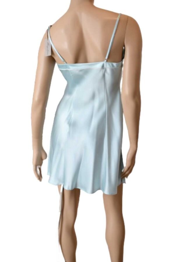 'Marjolaine' Combinette 100% soie, bleu Porcelaine, 'Gentiane' - Image 7